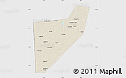 Shaded Relief Map of Zapadnodvinskiy, single color outside