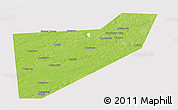Physical Panoramic Map of Zapadnodvinskiy, cropped outside