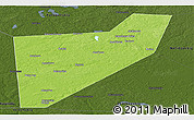Physical Panoramic Map of Zapadnodvinskiy, darken