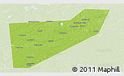 Physical Panoramic Map of Zapadnodvinskiy, lighten