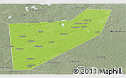 Physical Panoramic Map of Zapadnodvinskiy, semi-desaturated