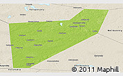 Physical Panoramic Map of Zapadnodvinskiy, shaded relief outside