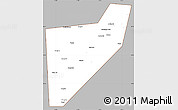 Gray Simple Map of Zapadnodvinskiy, cropped outside