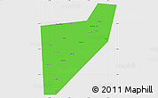 Political Simple Map of Zapadnodvinskiy, single color outside