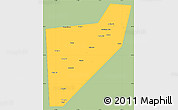 Savanna Style Simple Map of Zapadnodvinskiy, single color outside