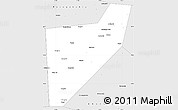 Silver Style Simple Map of Zapadnodvinskiy