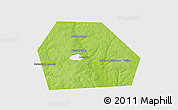Physical 3D Map of Kolchuginskiy, single color outside