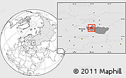 Blank Location Map of Kolchuginskiy, highlighted country, highlighted parent region