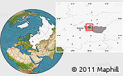 Satellite Location Map of Kolchuginskiy, highlighted country, highlighted parent region
