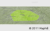 Physical Panoramic Map of Kolchuginskiy, semi-desaturated