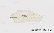 Shaded Relief Panoramic Map of Kolchuginskiy, cropped outside