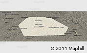 Shaded Relief Panoramic Map of Kolchuginskiy, darken