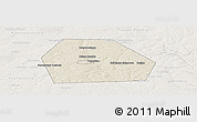 Shaded Relief Panoramic Map of Kolchuginskiy, lighten