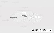 Silver Style Panoramic Map of Kolchuginskiy, single color outside