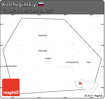 Blank Simple Map of Kolchuginskiy, cropped outside
