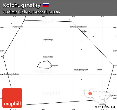 Blank Simple Map of Kolchuginskiy