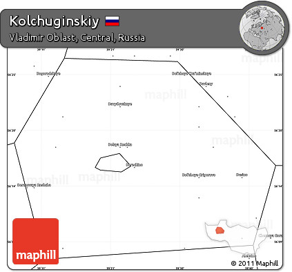 Blank Simple Map of Kolchuginskiy