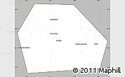Gray Simple Map of Kolchuginskiy, cropped outside