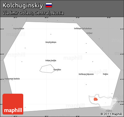 Gray Simple Map of Kolchuginskiy