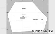 Gray Simple Map of Kolchuginskiy, single color outside