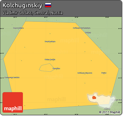 Savanna Style Simple Map of Kolchuginskiy