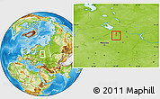 Physical Location Map of Rostov