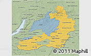 Savanna Style 3D Map of Chita Oblast