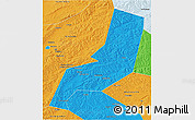 Political 3D Map of Karymskiy