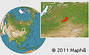 Satellite Location Map of Karymskiy