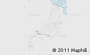 Silver Style Map of Karymskiy, single color outside