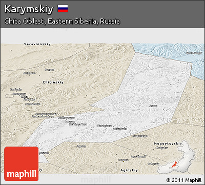 Classic Style Panoramic Map of Karymskiy