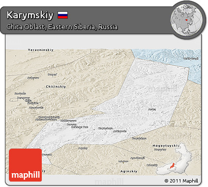 Classic Style Panoramic Map of Karymskiy