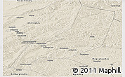 Shaded Relief Panoramic Map of Karymskiy