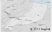 Silver Style Panoramic Map of Karymskiy