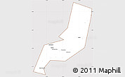 Classic Style Simple Map of Karymskiy, cropped outside