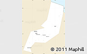 Classic Style Simple Map of Karymskiy, single color outside