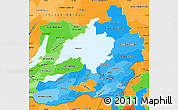 Political Shades Simple Map of Chita Oblast