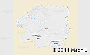 Classic Style 3D Map of Evenk Autonomous Okrug, single color outside
