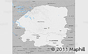Gray 3D Map of Evenk Autonomous Okrug