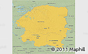 Savanna Style 3D Map of Evenk Autonomous Okrug