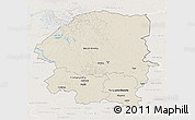 Shaded Relief 3D Map of Evenk Autonomous Okrug, lighten