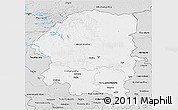 Silver Style 3D Map of Evenk Autonomous Okrug