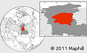Blank Location Map of Evenk Autonomous Okrug, highlighted country, highlighted parent region