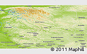 Physical Panoramic Map of Evenk Autonomous Okrug