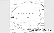 Blank Simple Map of Evenk Autonomous Okrug