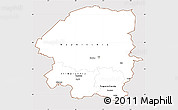 Classic Style Simple Map of Evenk Autonomous Okrug, cropped outside