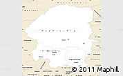 Classic Style Simple Map of Evenk Autonomous Okrug