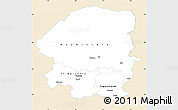 Classic Style Simple Map of Evenk Autonomous Okrug, single color outside