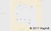 Classic Style 3D Map of Tungussko-Chunskiy, single color outside