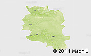 Physical 3D Map of Tungussko-Chunskiy, single color outside